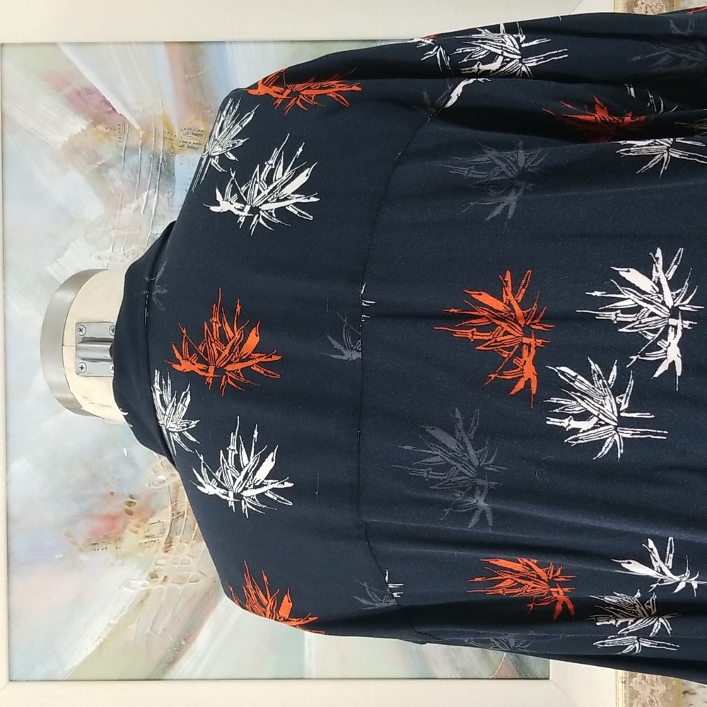 Guess Jean Short Sleeve Button Down Print Shirt - Picture 6 of 12